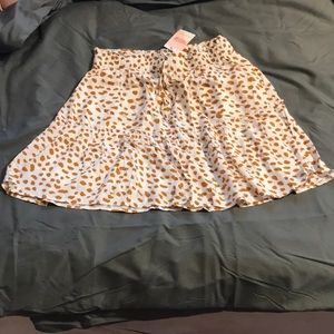 NWT Orange and White Kirundo Spotted Skirt